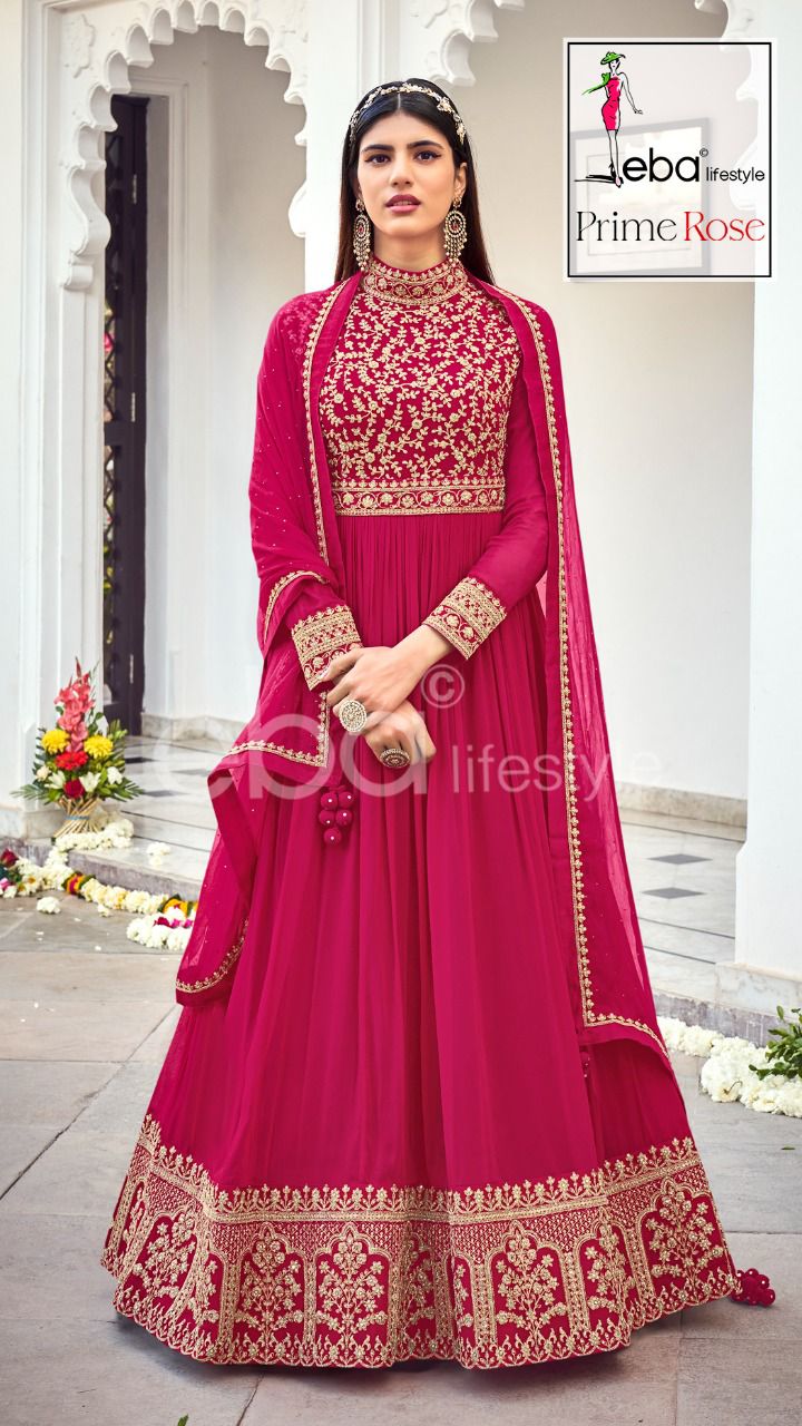Eba Lifestyle Prime Rose Vol 3 Georgette Suit Best Online Wholesaler Surat