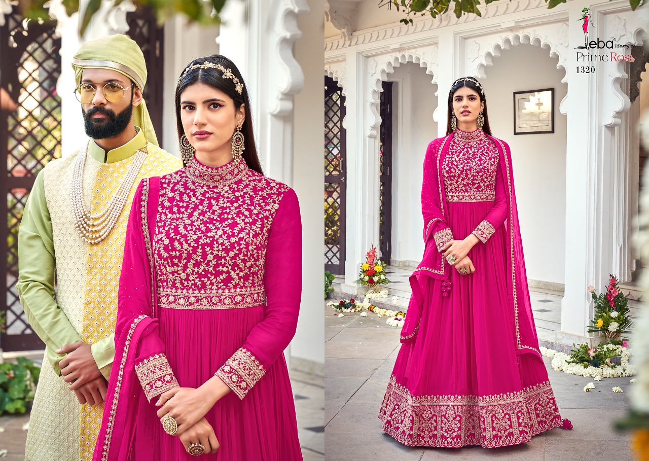 Eba Lifestyle Prime Rose Vol 3 Pure Georgeete Pakistani Salwar Kameez Best Online Wholesaler Surat