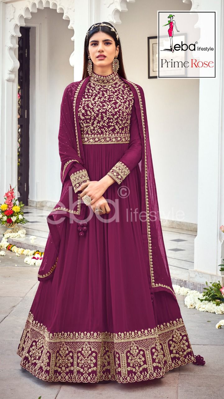 Eba Lifestyle Prime Rose Vol 3 Georgette Suit Best Online Wholesaler Surat