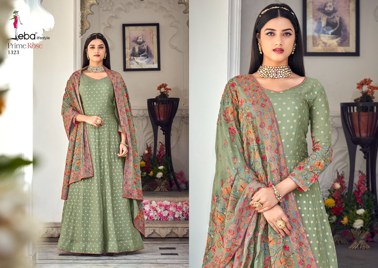 Eba Lifestyle Prime Rose Vol 3 Pure Georgeete Pakistani Salwar Kameez Best Online Wholesaler Surat
