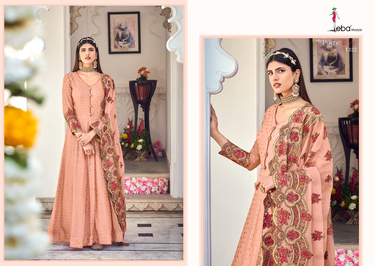 Eba Lifestyle Prime Rose Vol 3 Pure Georgeete Pakistani Salwar Kameez Best Online Wholesaler Surat