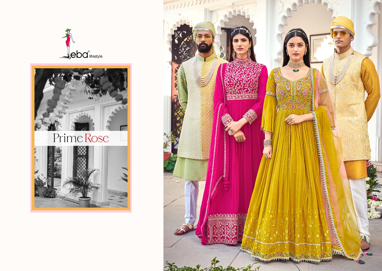 Eba Lifestyle Prime Rose Vol 3 Pure Georgeete Pakistani Salwar Kameez Best Online Wholesaler Surat
