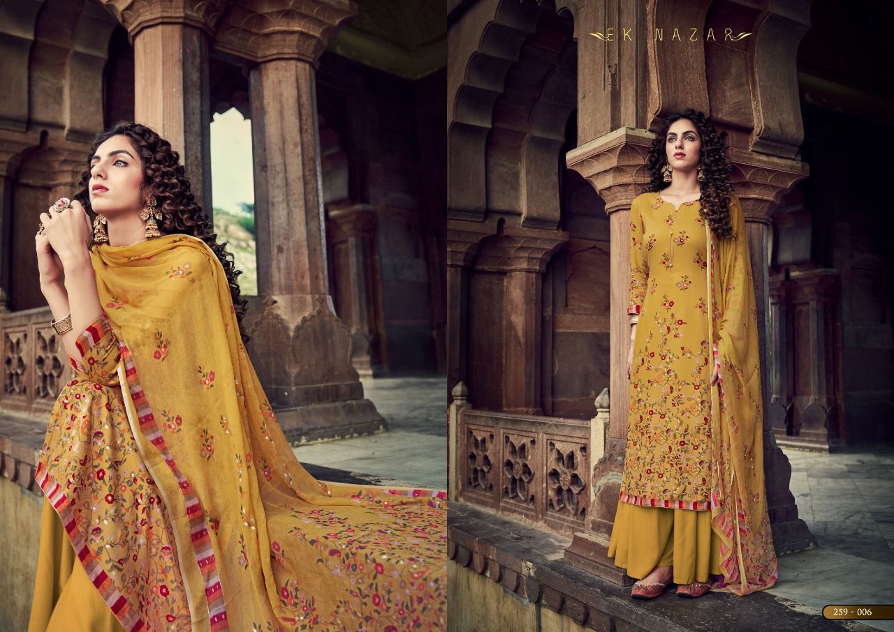 Sargam Ek Nazar Pashmina Suit Best Rate Wholesaler Surat