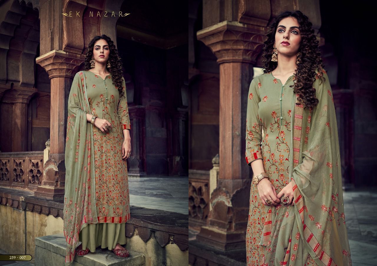 Sargam Ek Nazar Pashmina Suit Best Rate Wholesaler Surat