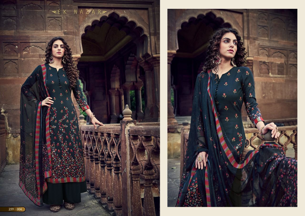 Sargam Ek Nazar Pashmina Suit Best Rate Wholesaler Surat