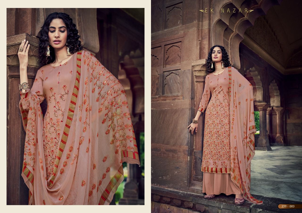 Sargam Ek Nazar Pashmina Suit Best Rate Wholesaler Surat