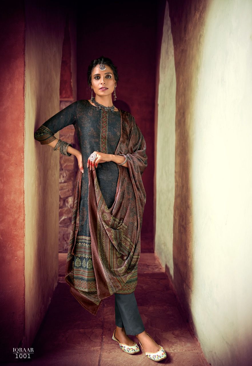 Sargam Iqraar Pashmina Suit Best Rate Wholesaler Surat