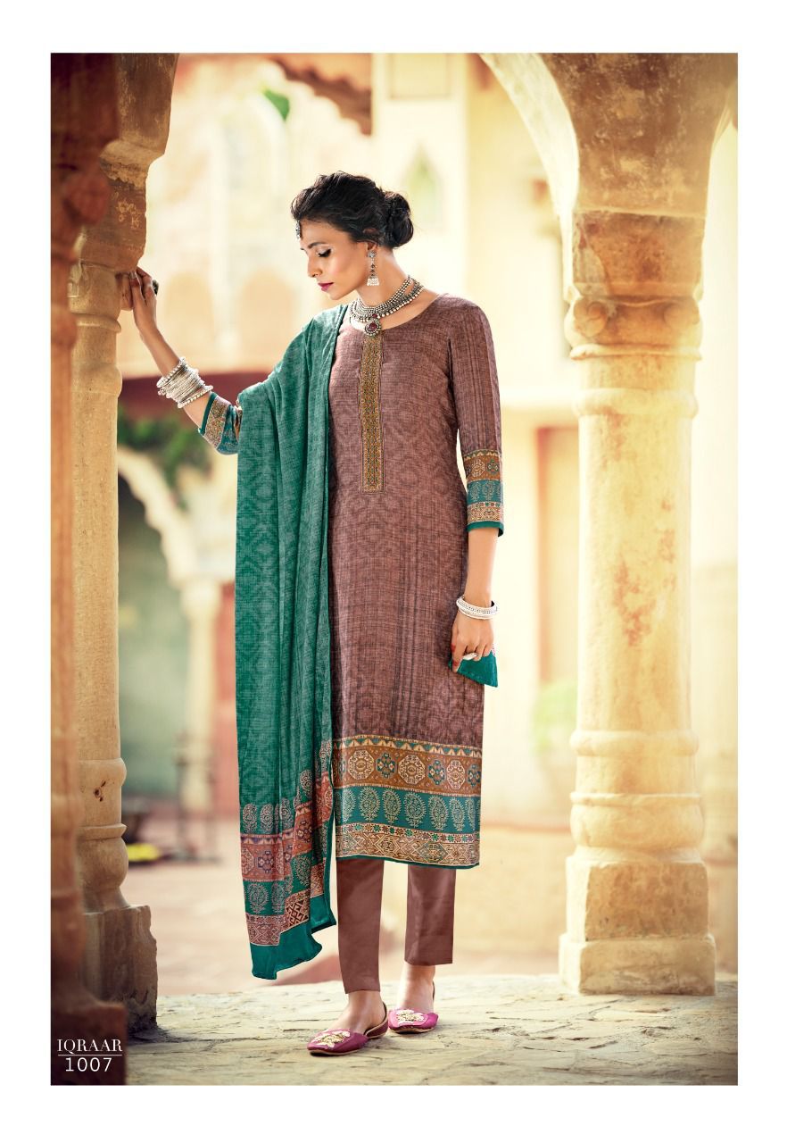 Sargam Iqraar Pashmina Suit Best Rate Wholesaler Surat