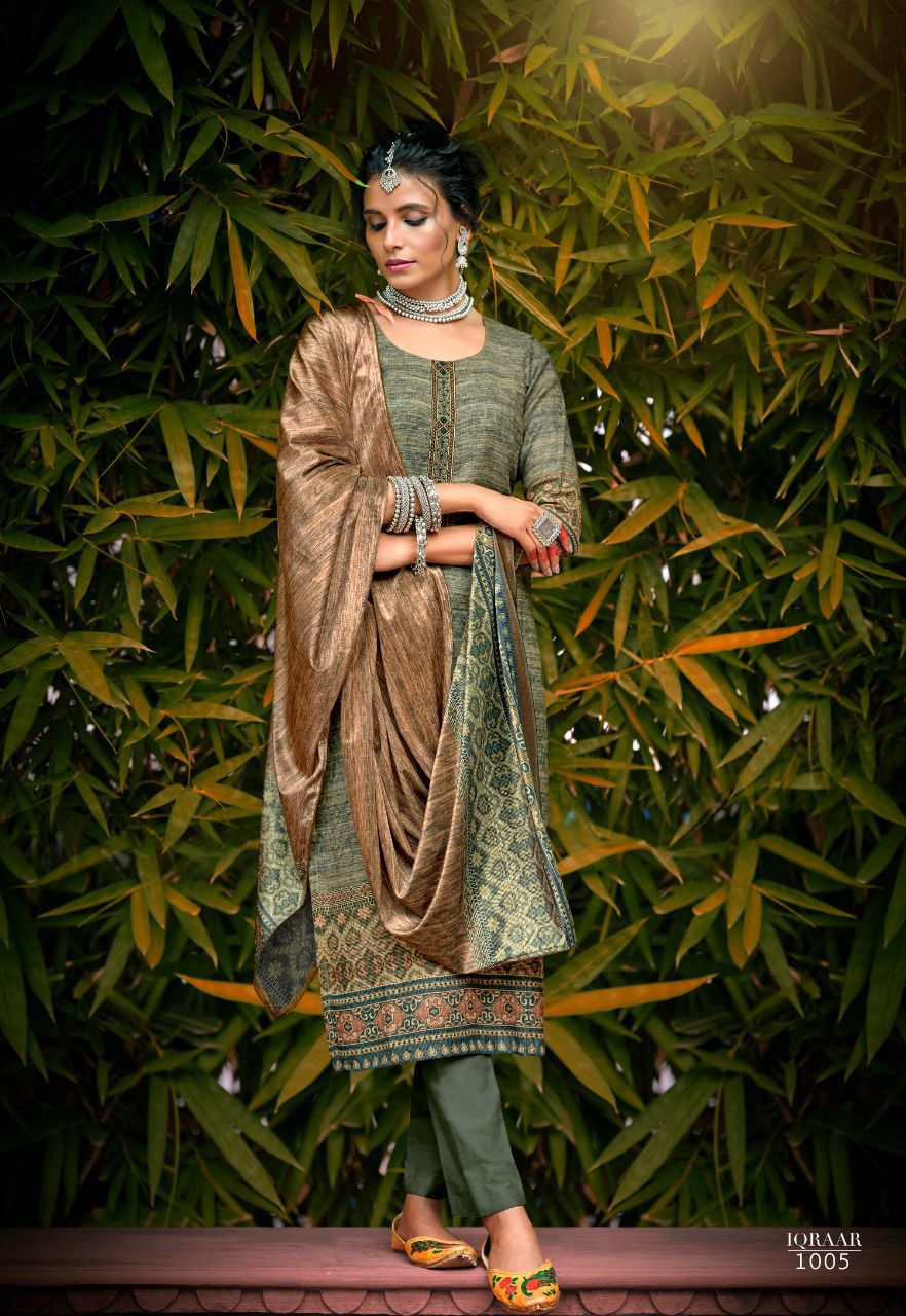 Sargam Iqraar Pashmina Suit Best Rate Wholesaler Surat