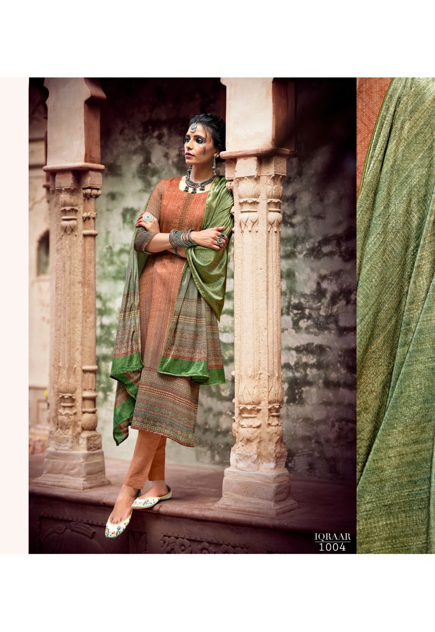 Sargam Iqraar Pashmina Suit Best Rate Wholesaler Surat