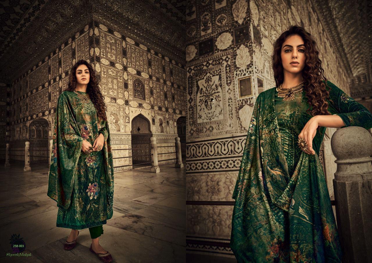 Sargam Sheesh Mahal Velvet Suit Best Rate Wholesaler Surat