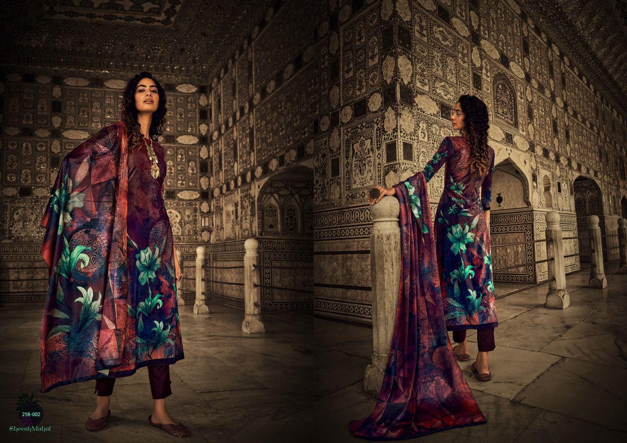 Sargam Sheesh Mahal Velvet Suit Best Rate Wholesaler Surat