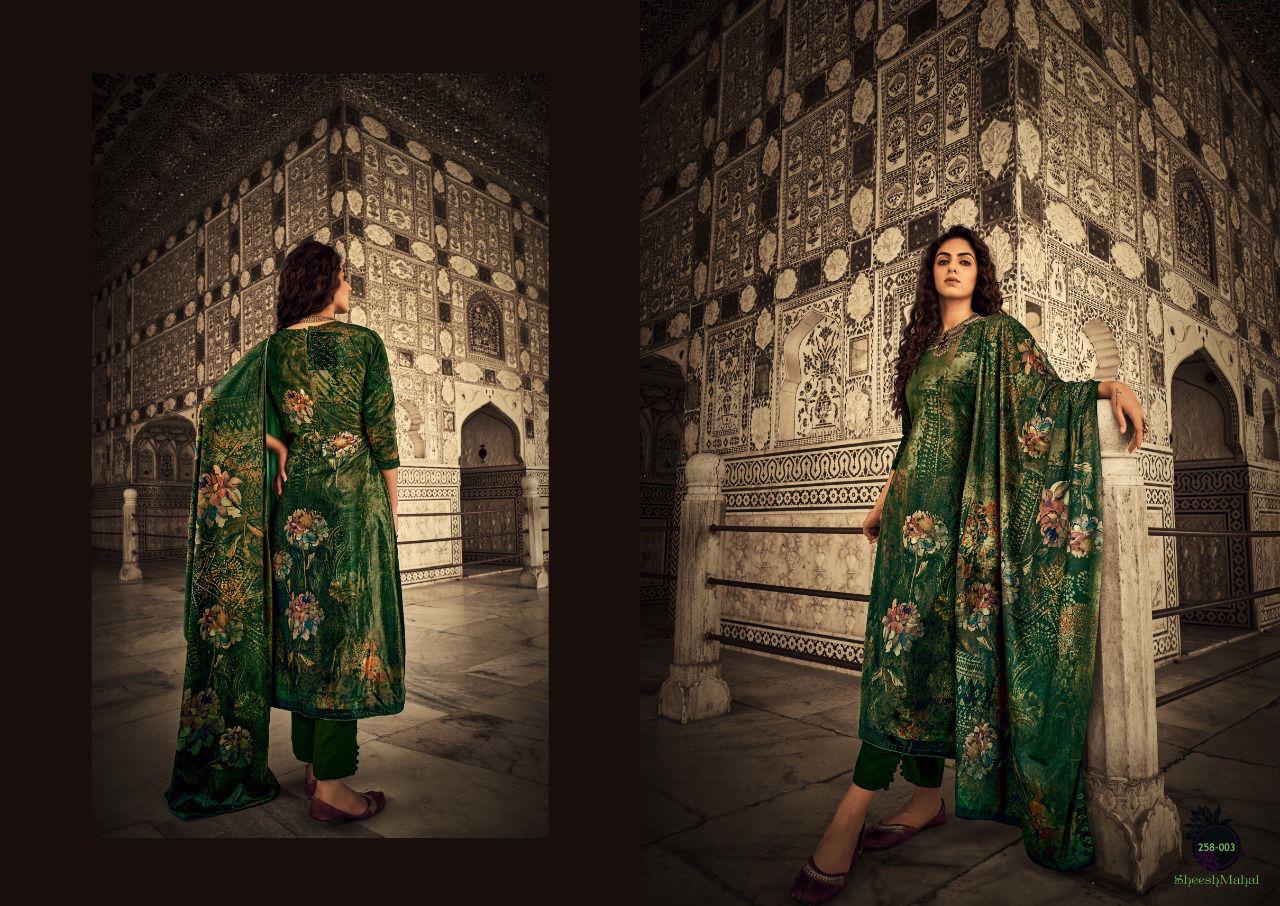 Sargam Sheesh Mahal Velvet Suit Best Rate Wholesaler Surat