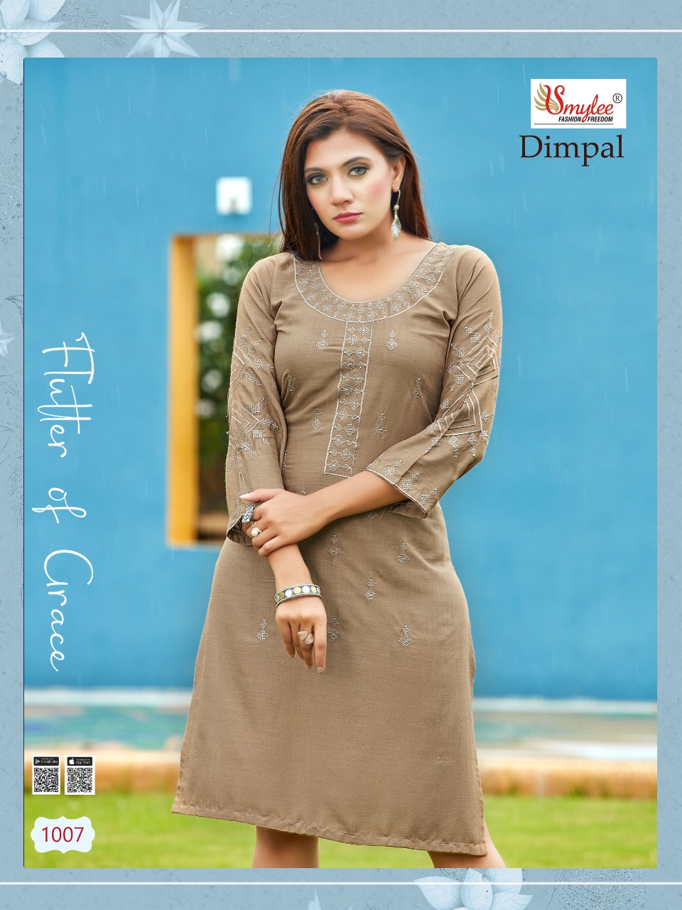 Smylee Fashion Dimpal Readymade Rayon Kurtis Best Rate Wholesaler Surat