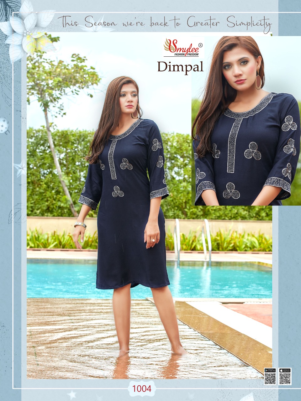 Smylee Fashion Dimpal Readymade Rayon Kurtis Best Rate Wholesaler Surat