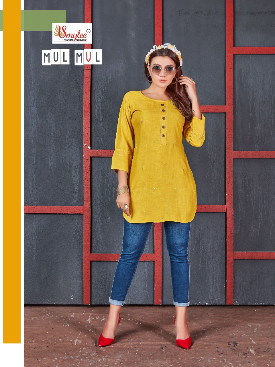 Smylee Fashion Mul Mul Rayon Kurtis Best Rate Wholesaler Surat