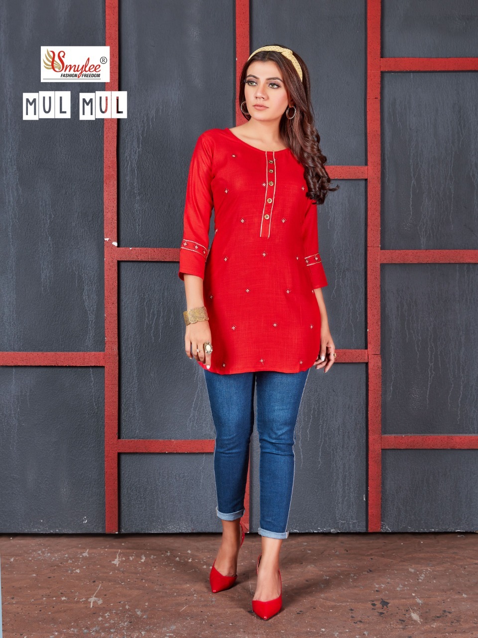 Smylee Fashion Mul Mul Rayon Kurtis Best Rate Wholesaler Surat