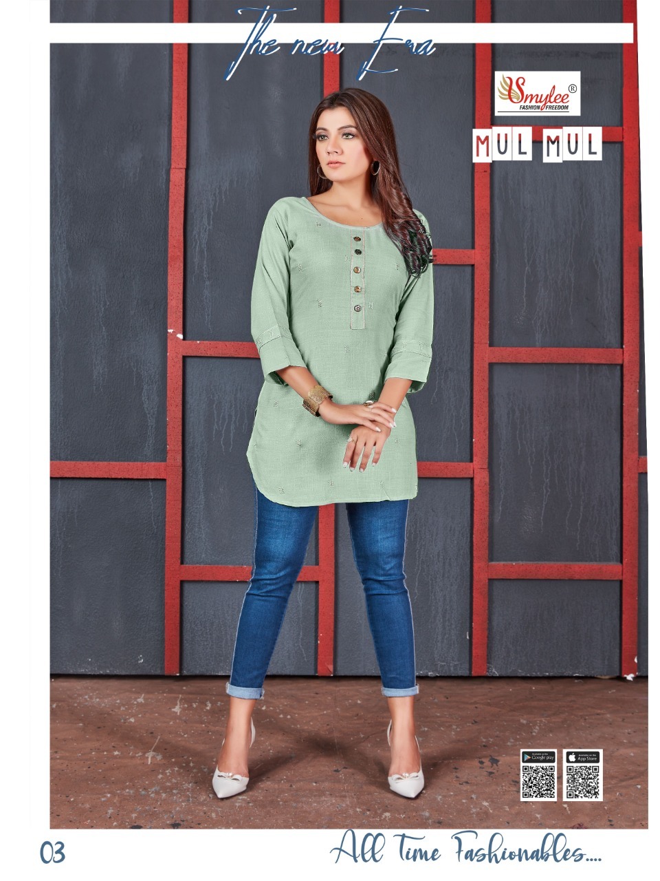 Smylee Fashion Mul Mul Rayon Kurtis Best Rate Wholesaler Surat