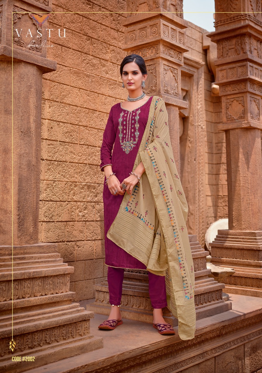 Vastu Tex Malhar Vol 2 Satin Cotton Salwar Suit Latest Collection 2021 Wholesaler Surat