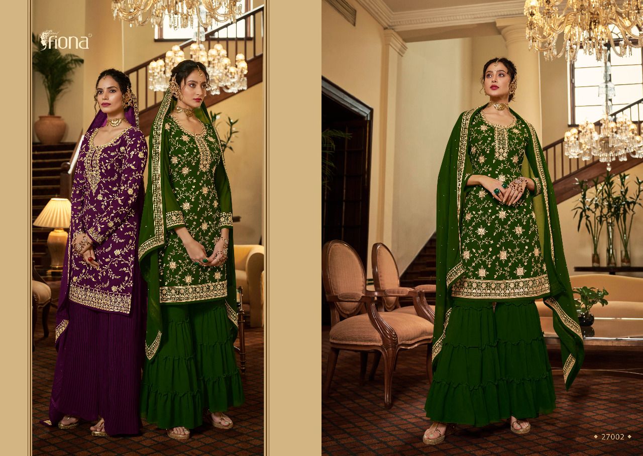 Fiona Esaira Pure Georgette Pakistani Suits Best Rate Wholesaler Surat