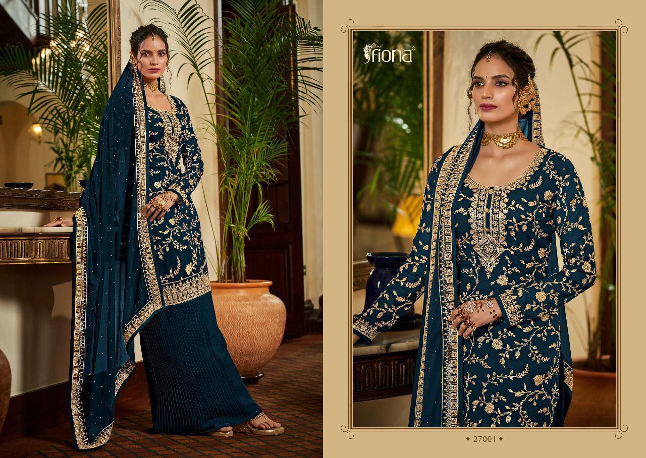 Fiona Esaira Pure Georgette Pakistani Suits Best Rate Wholesaler Surat