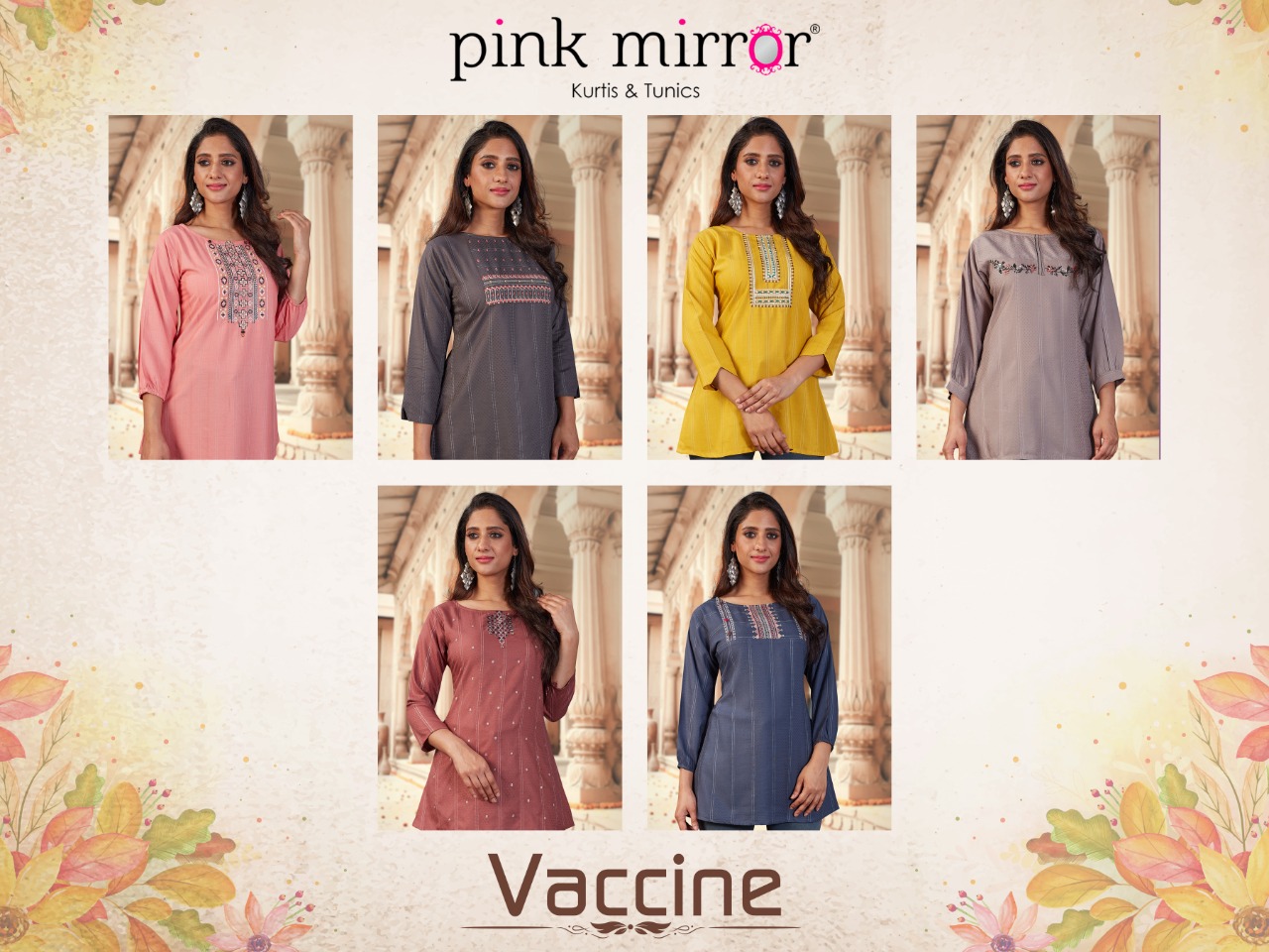 Pink Mirror Vaccine Viscose Short Tops Best Rate Wholesaler Surat