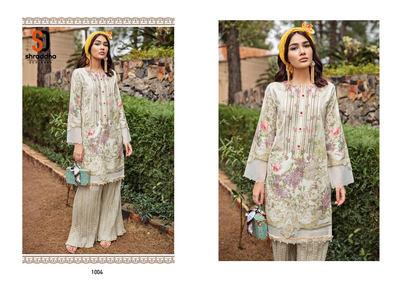 Shraddha Designer Ombre Lawn Cotton Pakistani Suit Best Rate Wholesaler Surat