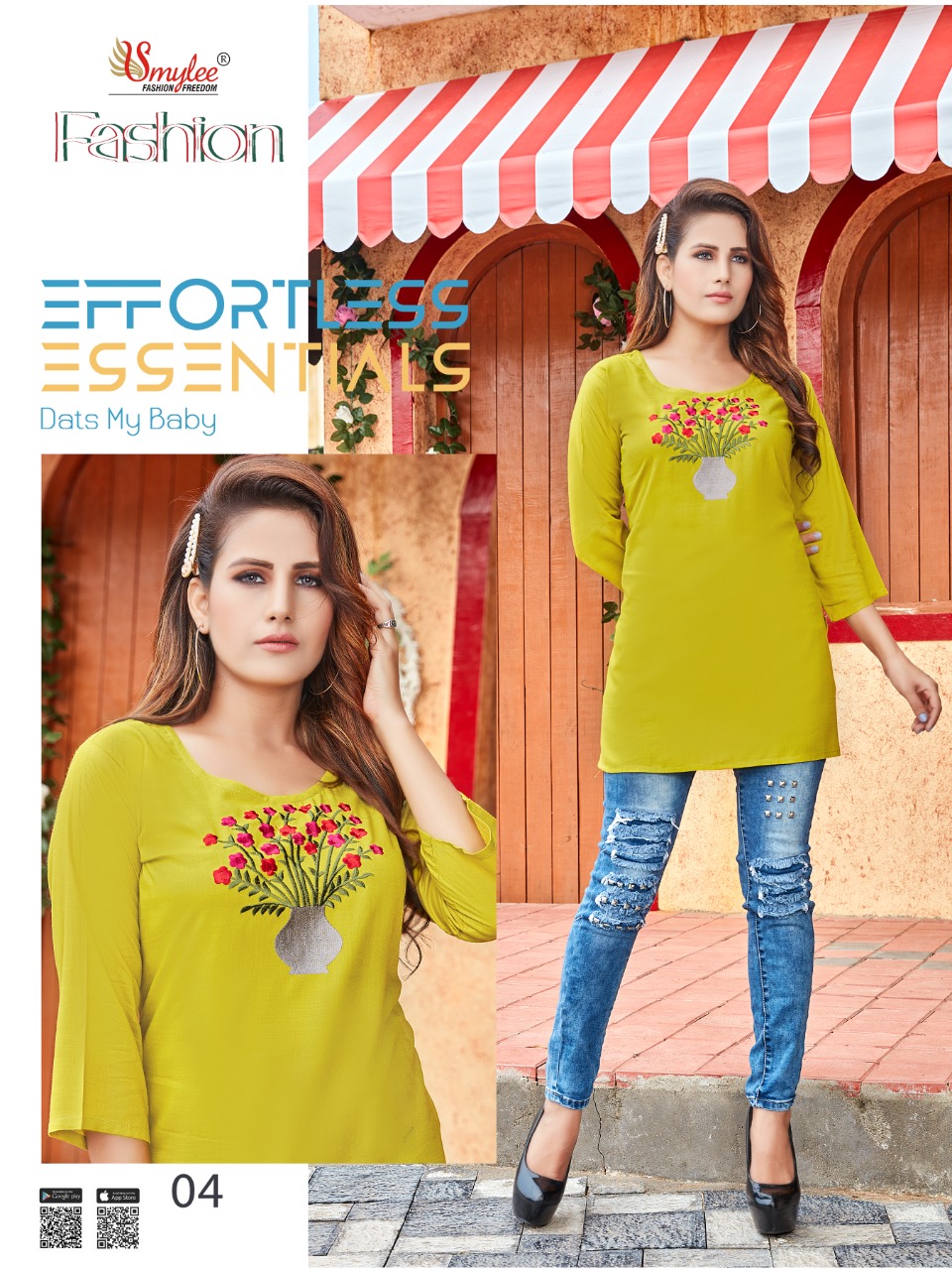 Smylee Fashion Heavy Rayon Slub Short Kurtis Best Rate Wholesaler Surat