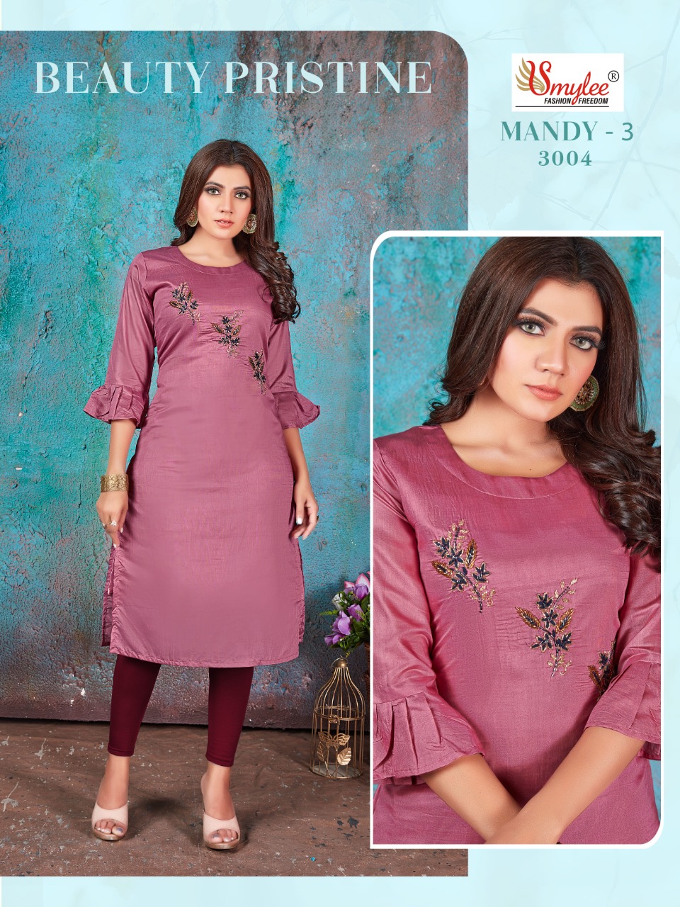 Smylee Fashion Mandy Vol 3 Modal Silk Kurtis Best Rate Wholesaler Surat