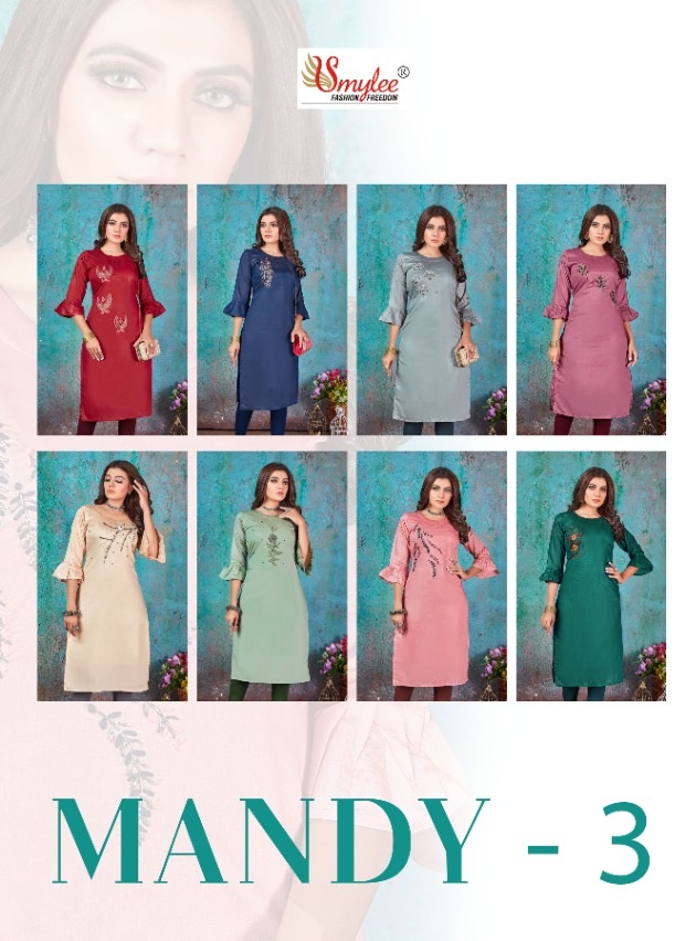 Smylee Fashion Mandy Vol 3 Modal Silk Kurtis Best Rate Wholesaler Surat