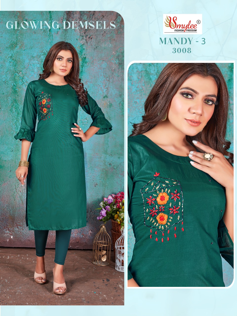 Smylee Fashion Mandy Vol 3 Modal Silk Kurtis Best Rate Wholesaler Surat