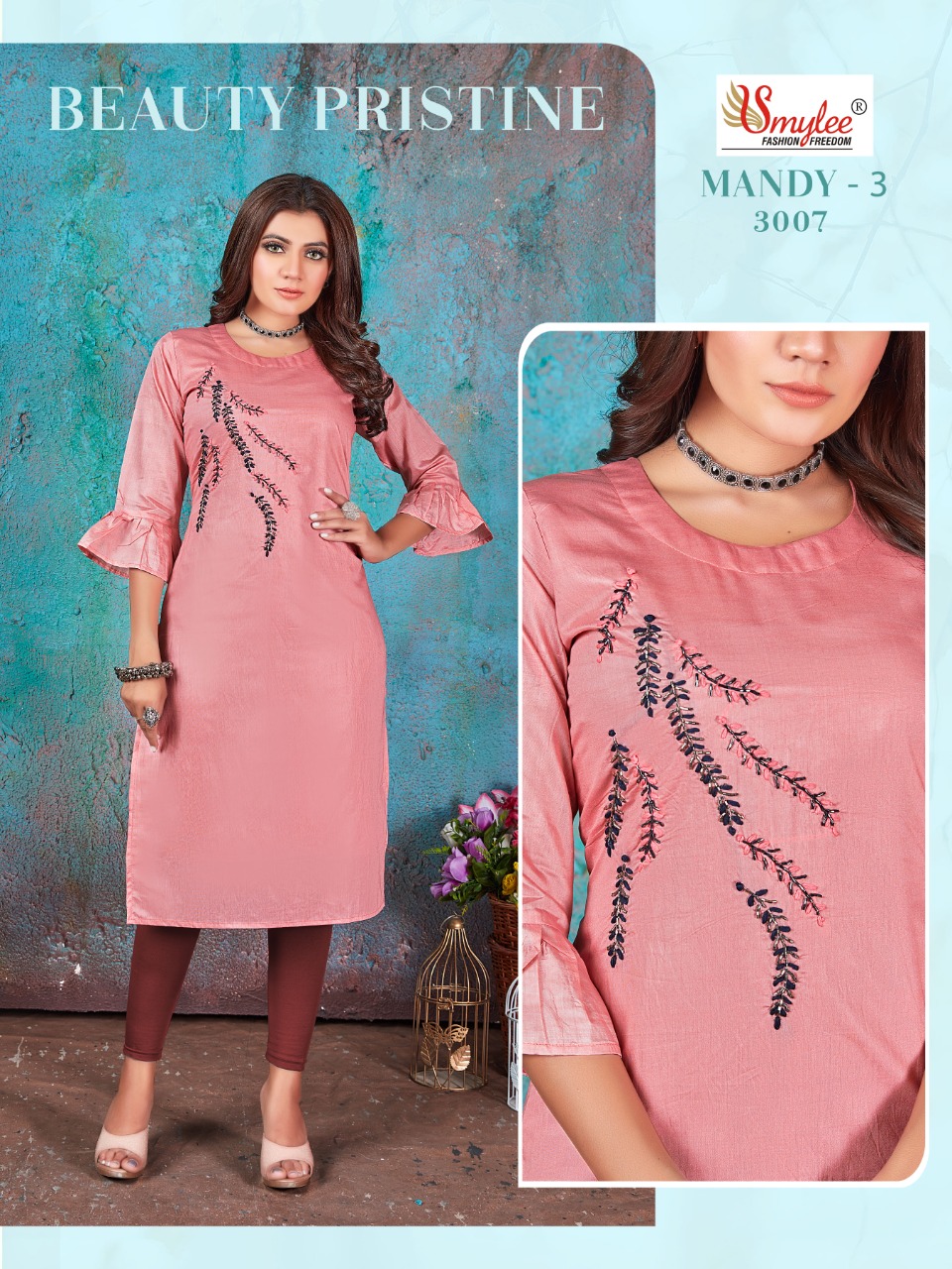 Smylee Fashion Mandy Vol 3 Modal Silk Kurtis Best Rate Wholesaler Surat