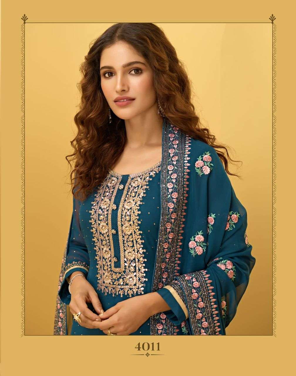 Alizeh Almora Vol 3 Georgette Fancy Salwar Suits Wholesaler Surat