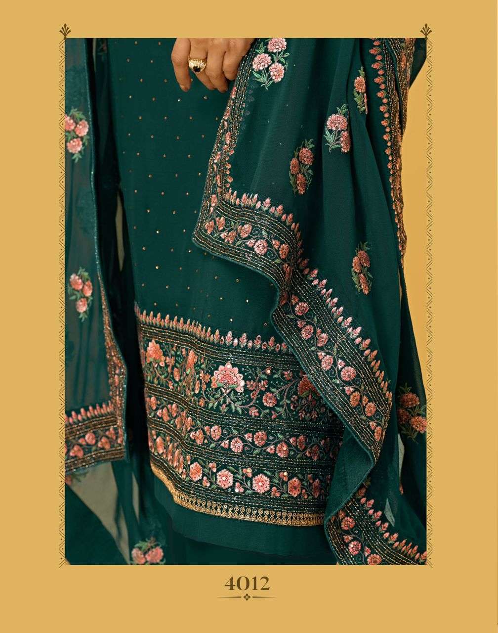 Alizeh Almora Vol 3 Georgette Fancy Salwar Suits Wholesaler Surat