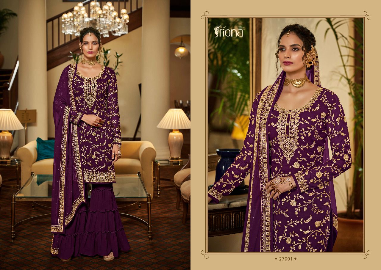 Fiona Esaira Pure Georgette Salwar Suits Wholesaler Surat