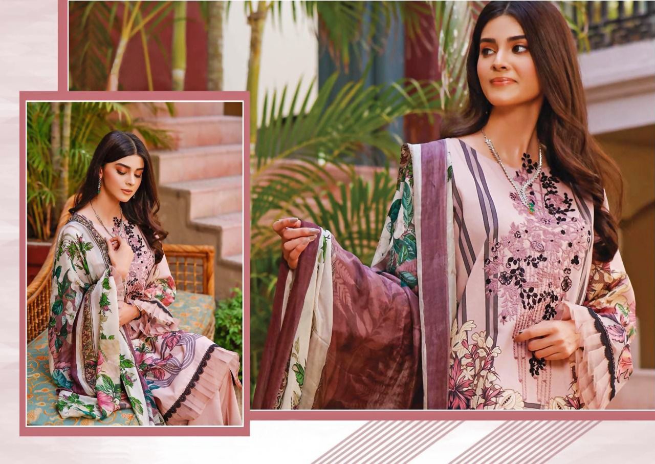 Nandgopal Gull Hafiz Vol 3 Pure Cotton Karachi Style Salwar Suits Wholesaler Surat