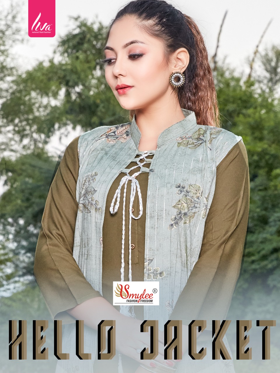 Smylee Fashion Hellow Jacket Rayon Jacket Style Kurtis Wholesaler Surat