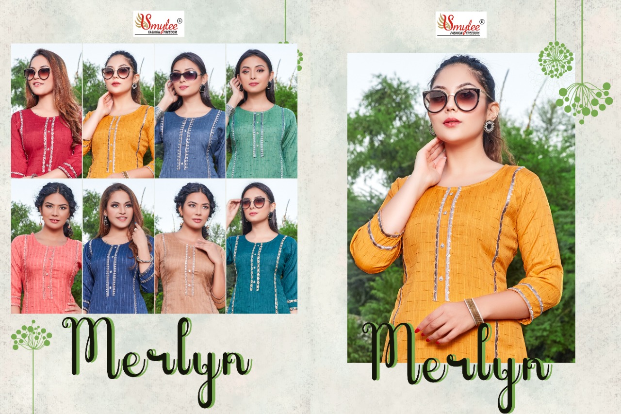 Smylee Fashion Merlyn Rayon Kurtis Wholesaler Surat