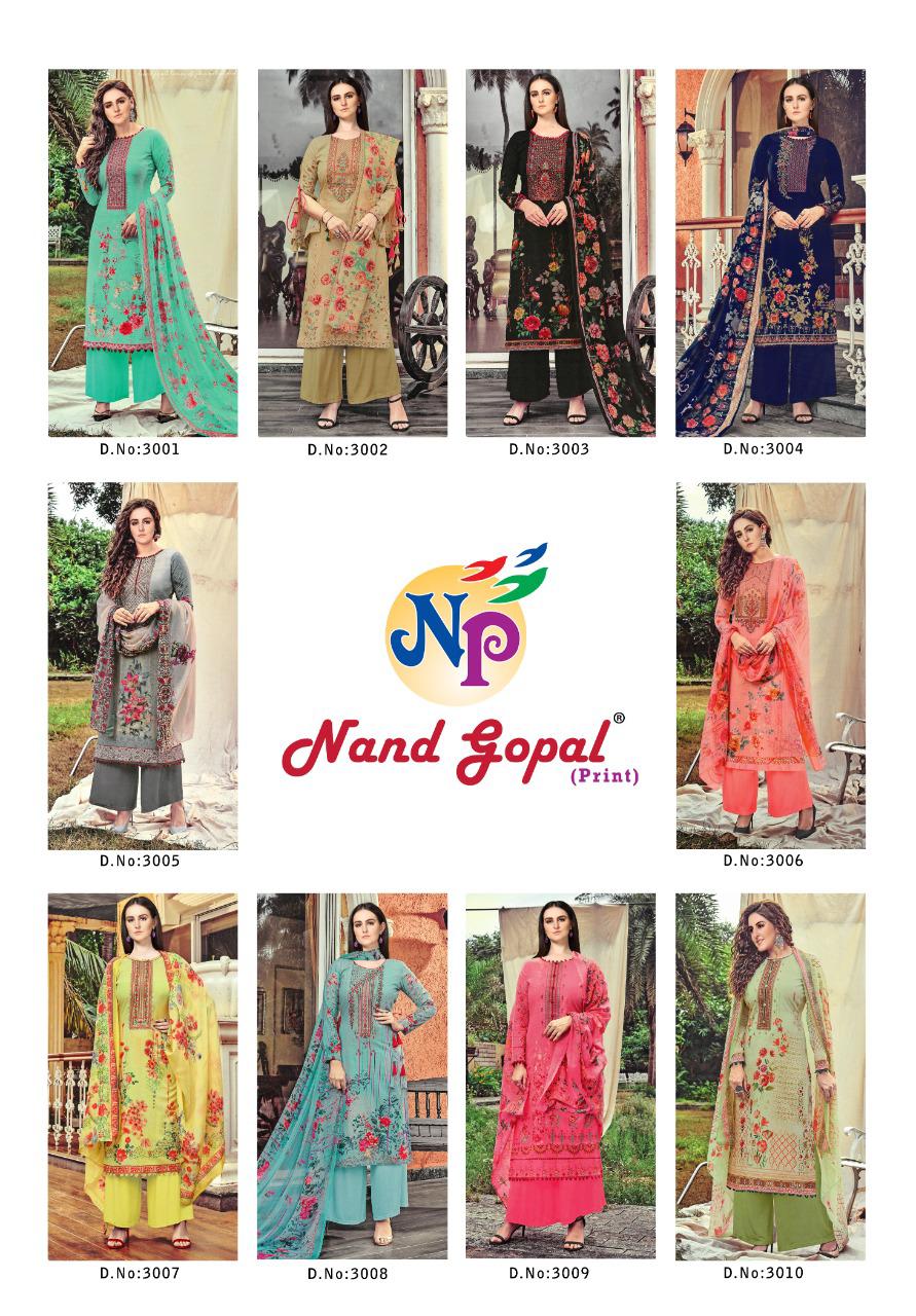 Nandgopal Supriya Vol 3 Pure Cotton Karachi Style Salwar Suits  Wholesaler Surat