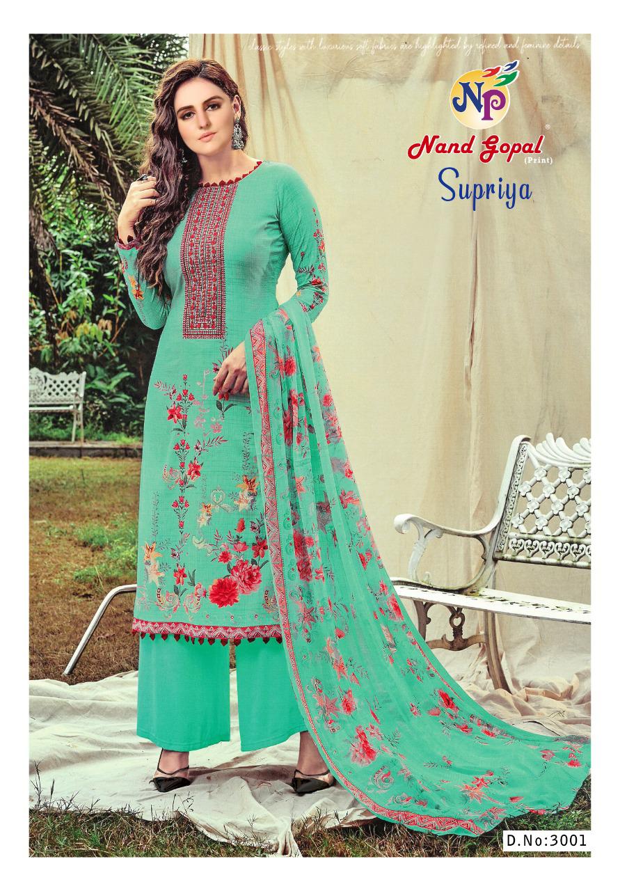 Nandgopal Supriya Vol 3 Pure Cotton Karachi Style Salwar Suits  Wholesaler Surat