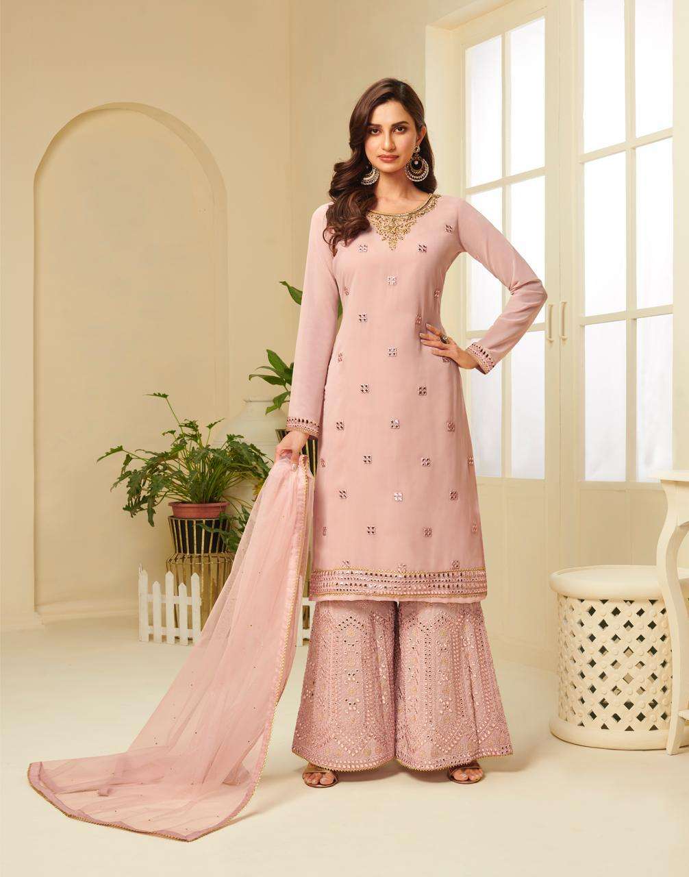 Alizeh Zaida Vol 4 Georgette Stylish Sharara Salwar Suits Wholesaler Surat