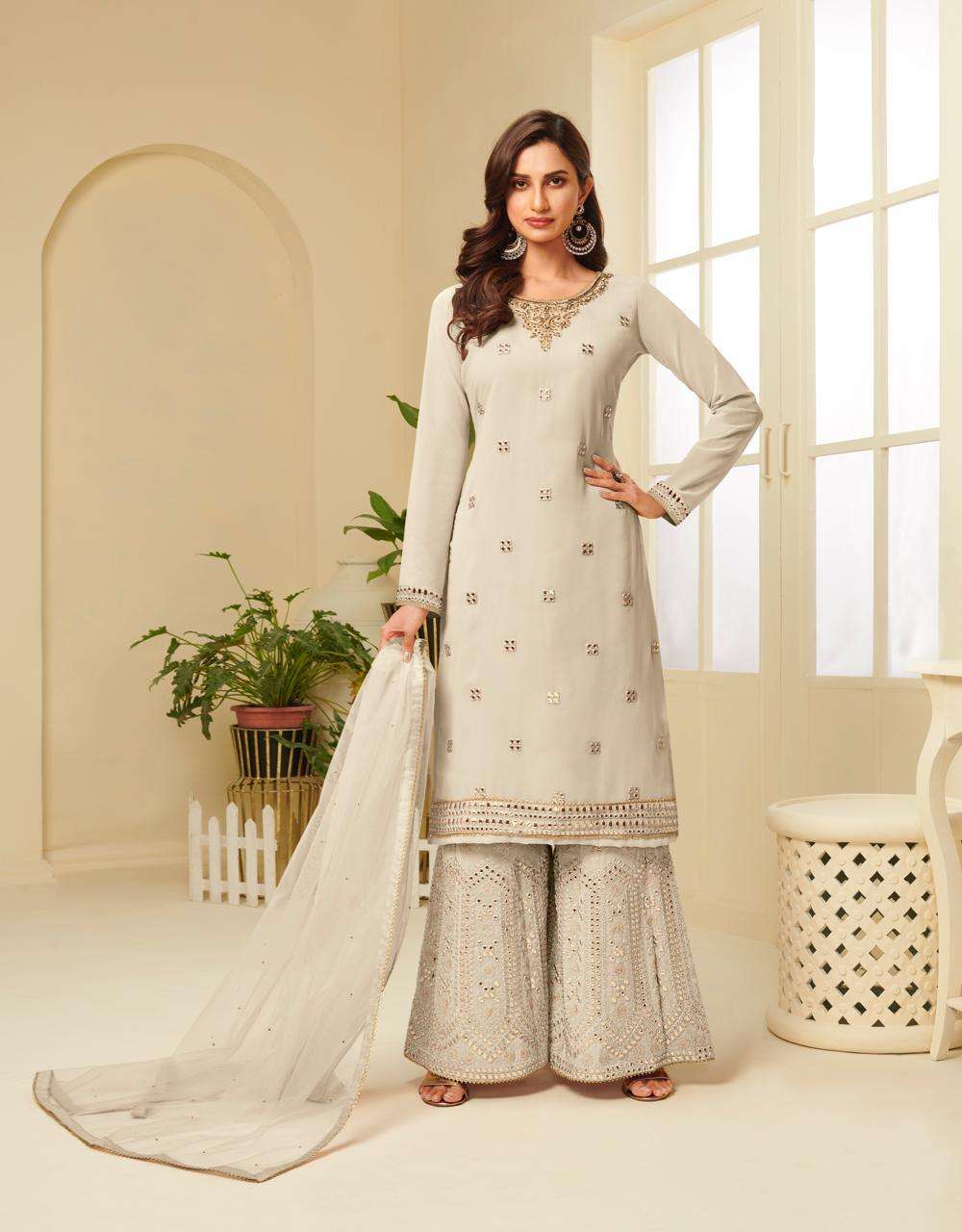 Alizeh Zaida Vol 4 Georgette Stylish Sharara Salwar Suits Wholesaler Surat