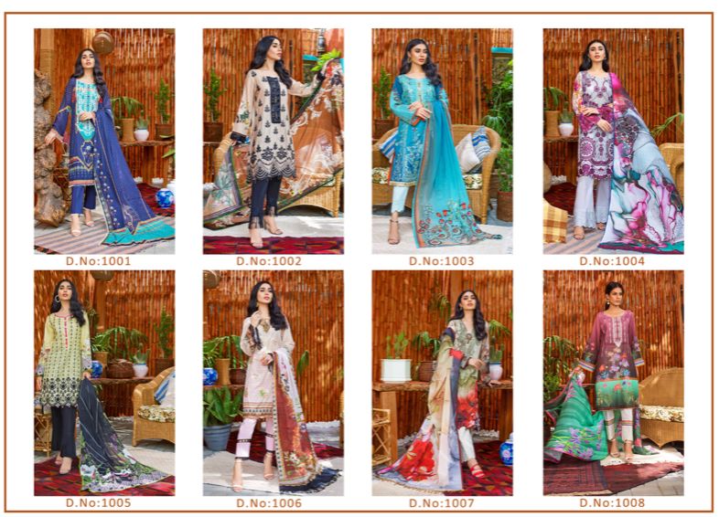 Nand Gopal Gull Zara Cotton Karachi Style Salwar Suits Wholesaer Surat