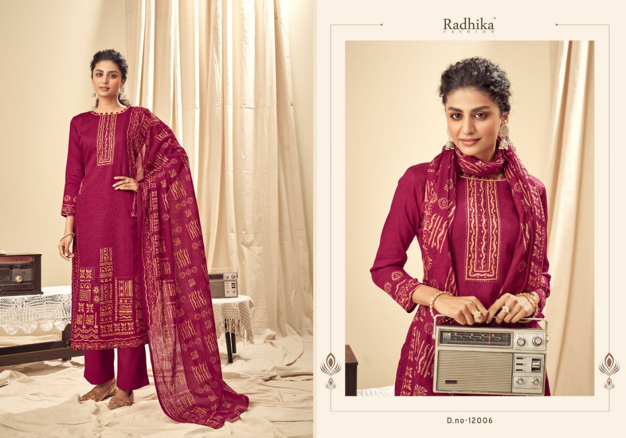 Azara Kiyara Jam Cotton Salwar Suits Best Rate Wholesaler Surat