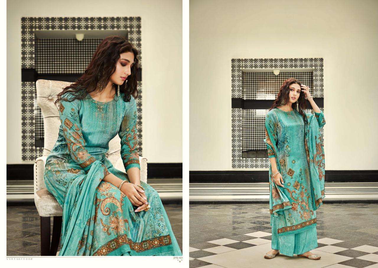 Sargam Prints Elite Pure Crape Digital Prints Foil Work Designer Fancy Salwar Suits Wholesaler Surat