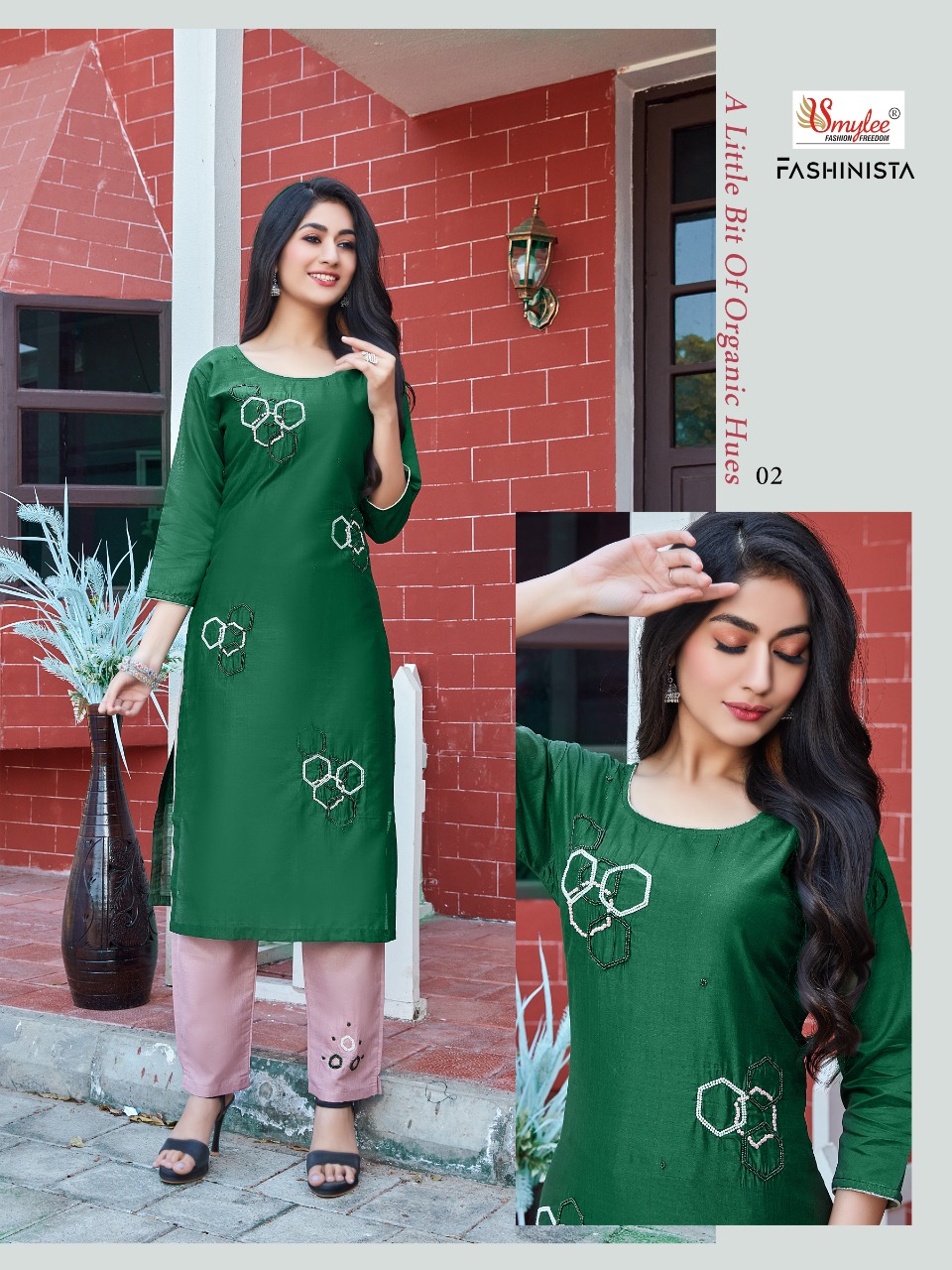 Smylee Fashion Fashionista Chanderi Silk Latest Designer Fancy Kurtis With Bottom Set Wholesaler Surat