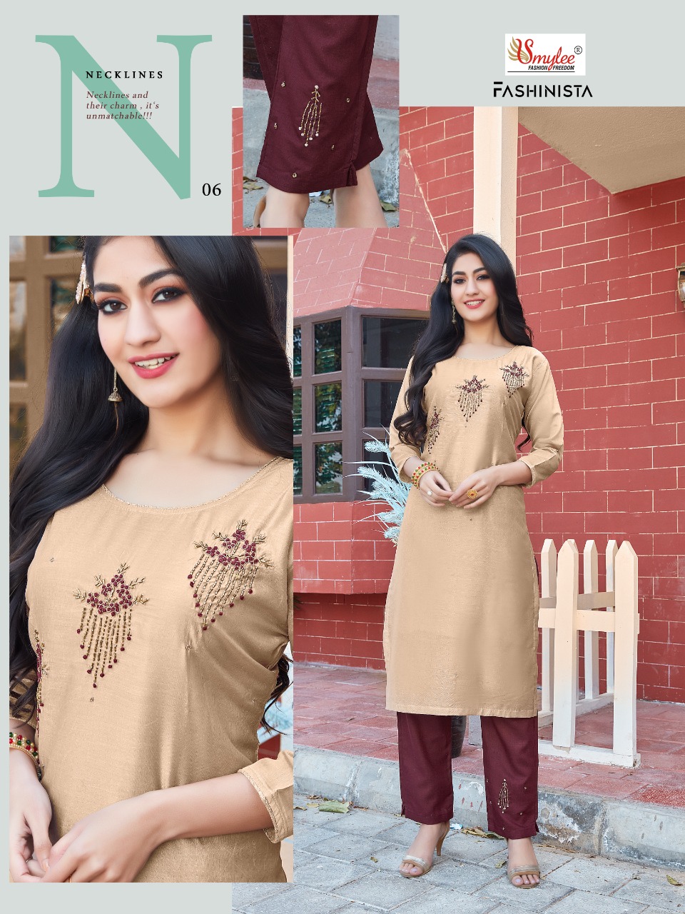 Smylee Fashion Fashionista Chanderi Silk Latest Designer Fancy Kurtis With Bottom Set Wholesaler Surat