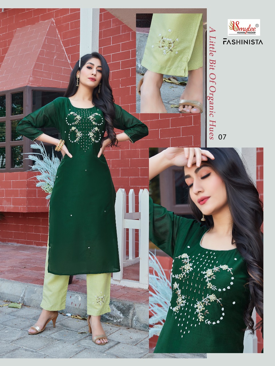 Smylee Fashion Fashionista Chanderi Silk Latest Designer Fancy Kurtis With Bottom Set Wholesaler Surat