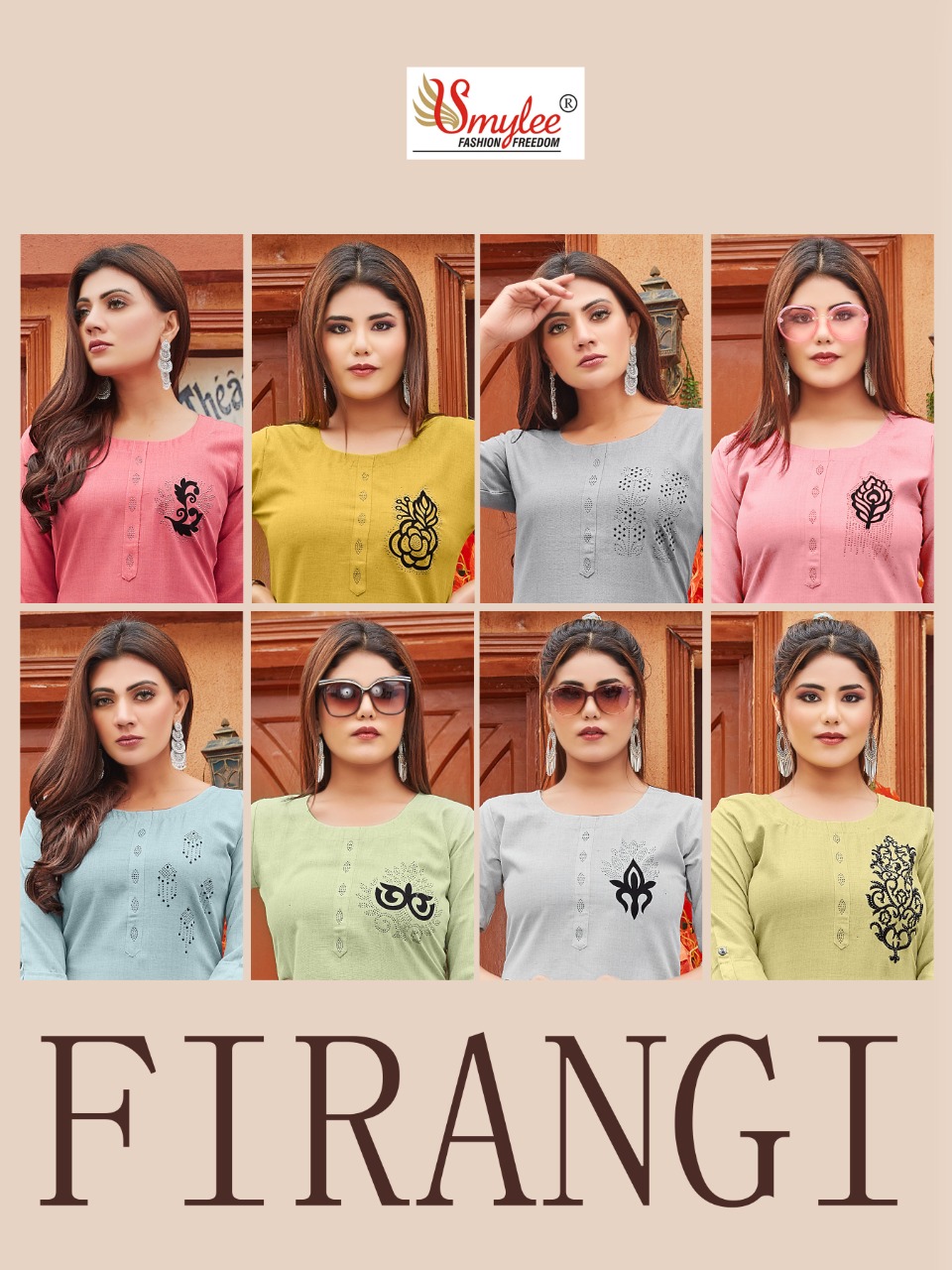 Smylee Fashion Firangi Rayon Fancy Stylish Long Causal Wear Kurtis Wholesaler Surat