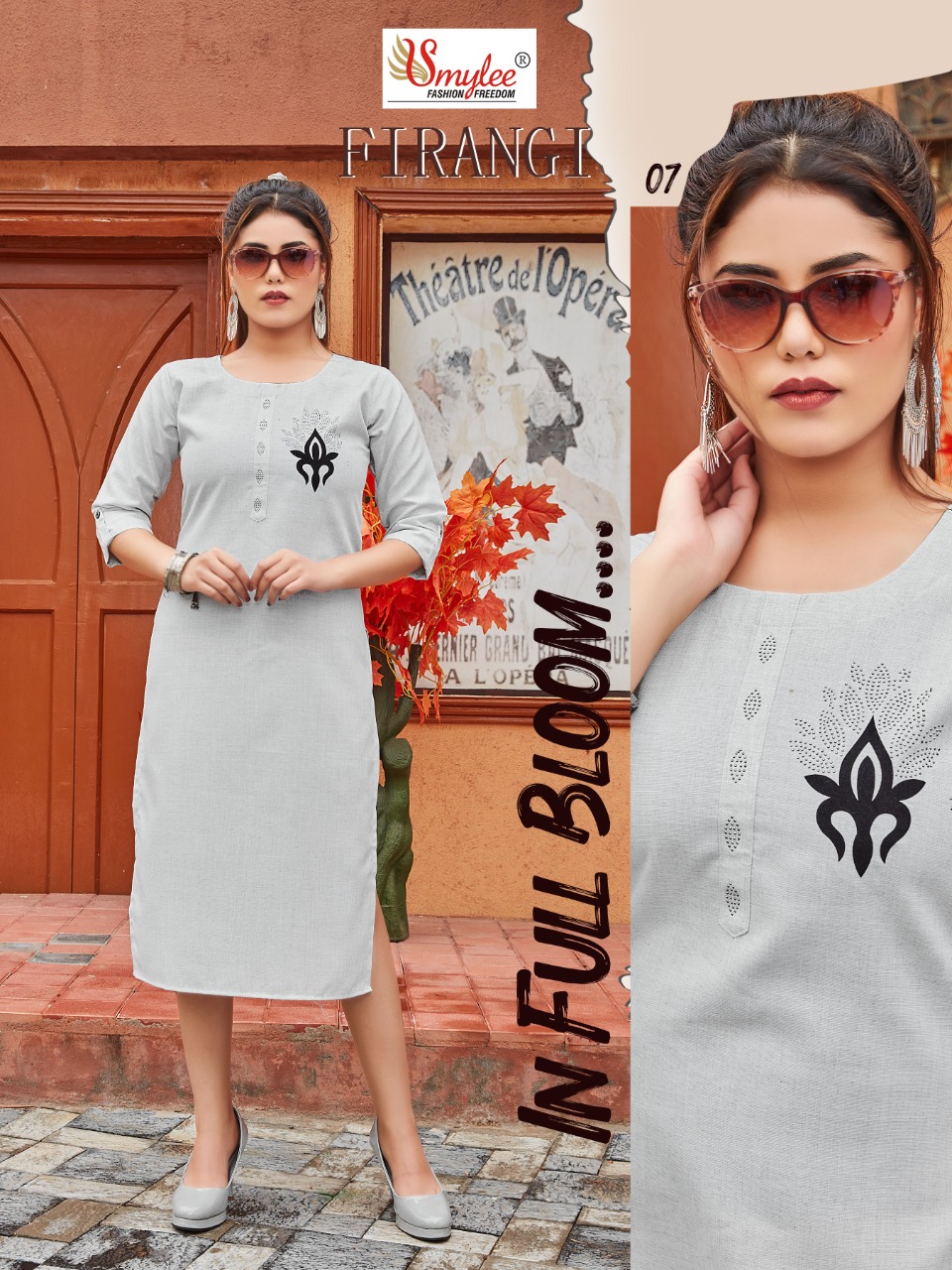 Smylee Fashion Firangi Rayon Fancy Stylish Long Causal Wear Kurtis Wholesaler Surat